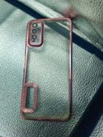 Vivo Y20/Y20i/Y12S back cover CD Chrome transparent with camera lens protection pink edge - Image 2