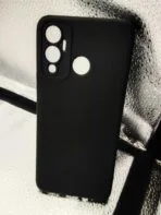 Infinix HOT 12 PLAY back cover silicone soft black colour