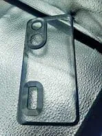 Vivo Y100 Transparent Back Cover or Case with CD Chrome Design & Camera Lens Protection- Black Edge - Image 2