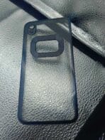 Vivo Y91C/Y93/Y91i/Y90 back cover CD Chrome transparent with camera lens protection black edge - Image 2