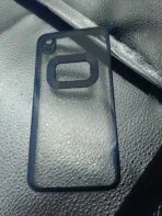 Vivo Y91C/Y93/Y91i/Y90 back cover CD Chrome transparent with camera lens protection black edge - Image 2