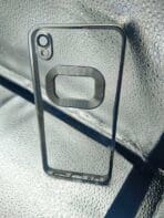 Vivo Y91C/Y93/Y91i/Y90 back cover CD Chrome transparent with camera lens protection silver edge