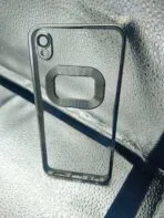 Vivo Y91C/Y93/Y91i/Y90 back cover CD Chrome transparent with camera lens protection silver edge