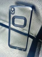 Vivo Y91C/Y93/Y91i/Y90 back cover CD Chrome transparent with camera lens protection black edge