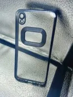 Vivo Y91C/Y93/Y91i/Y90 back cover CD Chrome transparent with camera lens protection black edge