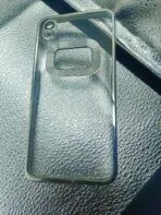 Vivo Y91C/Y93/Y91i/Y90 back cover CD Chrome transparent with camera lens protection silver edge - Image 2