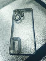 Realme 10 Pro+ 5G back cover CD Chrome transparent with camera lens protection black edge - Image 2