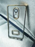 Redmi Note 4 back cover CD Chrome transparent with camera lens protection golden edge