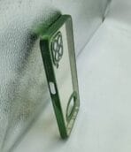 Samsung M33 5G back cover CD Chrome transparent with camera lens protection green edge - Image 3