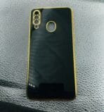 Samsung A20S Golden Border Back Cover Case 6d chrome - Image 2