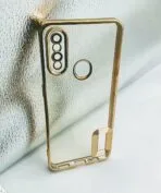 Oppo A8/A31 2020 Back Cover CD Chrome With Camera Lens Protection Golden Edge