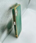 Samsung Galaxy F14 5G Back Cover 6d Chrome With Camera Lens Protection Green Colour Golden Edge - Image 2