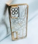 Realme V13 5G/Realme Q3i 5G/Q3 5G/Realme 8 5G/8S 5G/Narzo 30 5G/Realme 9 5G Back Cover Clock Image Golden Colour