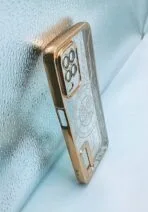 Realme V13 5G/Realme Q3i 5G/Q3 5G/Realme 8 5G/8S 5G/Narzo 30 5G/Realme 9 5G Back Cover Clock Image Golden Colour - Image 2