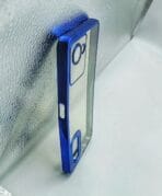 Realme C30/C30S Back Cover CD Chrome Transparent With Camera Lens Protection Blue Edge - Image 2