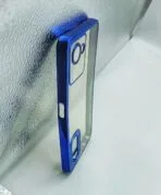 Realme C30/C30S Back Cover CD Chrome Transparent With Camera Lens Protection Blue Edge - Image 2