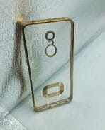 Redmi Note 5/Redmi 5 Plus Back Cover CD Chrome Transparent With Camera Lens Protection Golden Edge