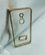 Redmi Note 5/Redmi 5 Plus Back Cover CD Chrome Transparent With Camera Lens Protection Golden Edge