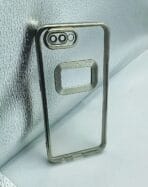 Oppo A5/A3S Back Cover CD Chrome Transparent With Camera Lens Protection Silver Edge