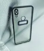 Vivo V9/Y85/V9 Youth/Y89 Back Cover CD Chrome Transparent With Camera Lens Protection Black Edge