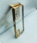 Redmi 11 Prime 4G Back Cover CD Chrome Transparent Golden Edge - Image 2