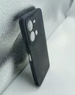 Vivo Y35 Back Cover Silicone Soft Black Colour - Image 2