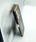 Vivo Y35 Back Cover 6D Chrome Black Colour Golden Edge - Image 2