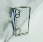 Realme 10 4G Back Cover CD Chrome Transparent With Camera Lens Protection Silver Edge