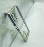 Realme 10 4G Back Cover CD Chrome Transparent With Camera Lens Protection Silver Edge - Image 2