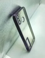Tecno Spark Go 2021/Spark Go 2020/Spark 6 Air Back Cover CD Chrome Transparent With Camera Lens Protection Black Edge - Image 2