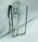 Vivo Y31 2021/Y51 2021/Y51A Back Cover CD Chrome Transparent With Camera Lens Protection Silver Edge