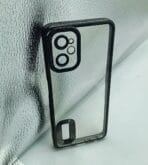 Realme 9i 4G Back Cover CD Chrome Transparent With Camera Lens Protection Black Edge
