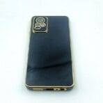 Vivo Y73 2021 Back Cover CD Chrome Transparent With Camera Lens Protection Black Edge - Image 3