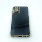 Vivo Y73 2021 Back Cover CD Chrome Transparent With Camera Lens Protection Black Edge - Image 3