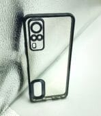 Vivo Y31 2021/Y51 2021/Y51A Back Cover CD Chrome Transparent With Camera Lens Protection Black Edge