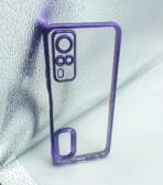 Vivo Y31 2021/Y51 2021/Y51A Back Cover CD Chrome Transparent With Camera Lens Protection Black Edge