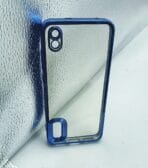 Redmi 7A Back Cover CD Chrome Transparent With Camera Lens Protection Blue Edge