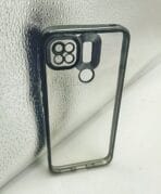 Mi 10A Back Cover CD Chrome Transparent With Camera Lens Protection Black Edge