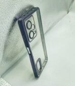 Redmi Note 12 Pro Back Cover CD Chrome Transparent With Camera Lens Protection Black Edge - Image 2