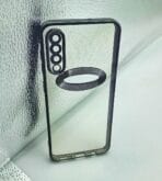 Samsung A50S/A50 /A30S Back Cover CD Chrome Transparent With Camera Lens Protection Black Edge