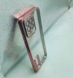 Realme 8 4G/8 Pro 4G Back Cover CD Chrome Transparent With Camera Lens Protection Pink Edge - Image 2