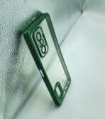 Redmi Note 10 Pro 4G Back Cover CD Chrome Transparent With Camera Lens Protection Green Edge - Image 2