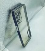 Oppo A16/A16S Back Cover CD Chrome Transparent With Camera Lens Protection Black Edge - Image 2