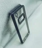 Oppo A37 Back Cover CD Chrome Transparent With Camera Lens Protection Black Edge - Image 2