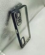 Redmi Note 11/11s 4G Back Cover CD Chrome Transparent With Camera Lens Protection Black Edge - Image 2