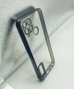 Realme C15 Back Cover CD Chrome Transparent With Camera Lens Protection Black Edge - Image 2
