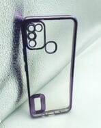Infinix HOT 10 Play Back Cover CD Chrome Transparent With Camera Lens Protection