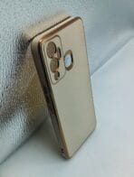 Infinix HOT 12 Play Back Cover 6D Chrome Golden Edge - Image 2