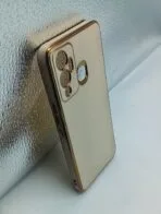 Infinix HOT 12 Play Back Cover 6D Chrome Golden Edge - Image 2