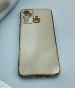 Infinix HOT 12 Play Back Cover 6D Chrome Golden Edge - Image 3